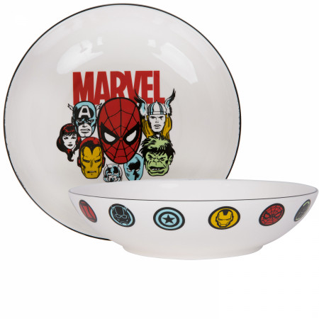 Spider-Man Retro Avengers Ceramic 9" Dinner Bowl