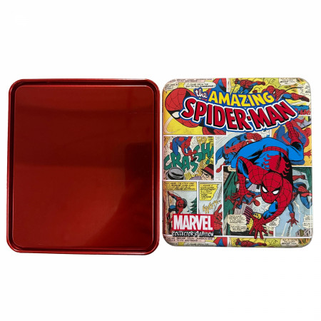 Spider-Man Blue Sky Action Trifold Wallet in Collectors Tin