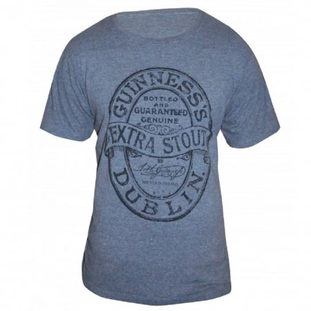 Guinness Heathered Grey Extra Stout Label Men's T-Shirt