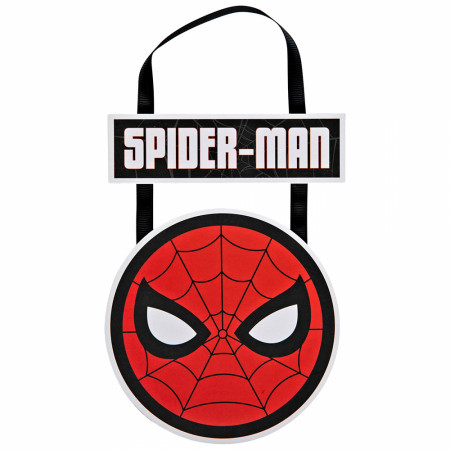 Marvel Comics Spider-Man Mask 5"x10" Hanging Sign