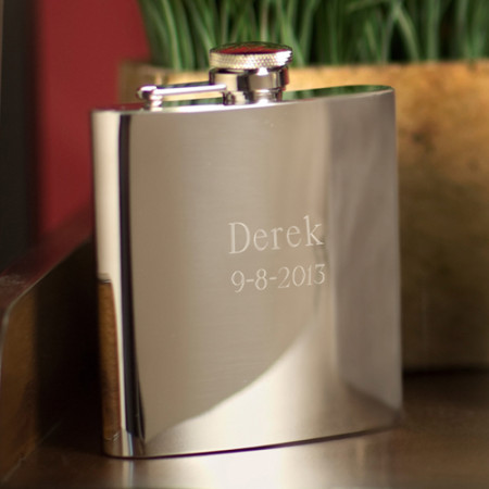 Personalized 7 Ounce Custom Stainless Steel Flask