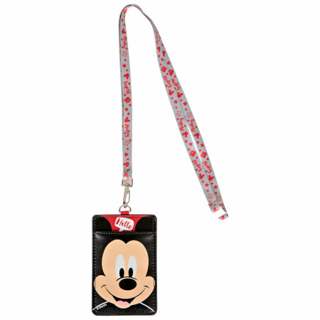 Disney Mickey Mouse Character Head ID Card Holder Lanyard