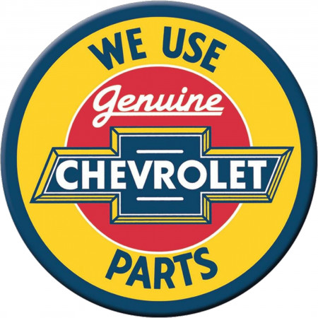 Chevrolet We Use Genuine Chevrolet Parts Retro Style Magnet