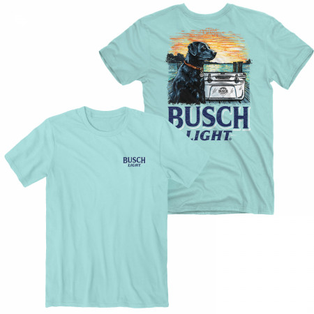Busch Light Man's Best Friend Front and Back Print T-Shirt