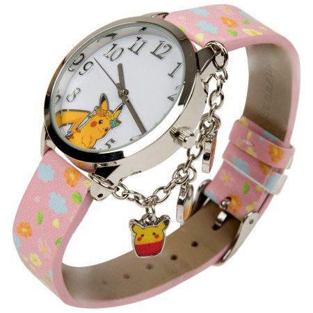 Nintendo Pokémon Pikachu Watch with Charms and Silicone Band