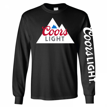 Coors Light Logo Black Long Sleeve Shirt