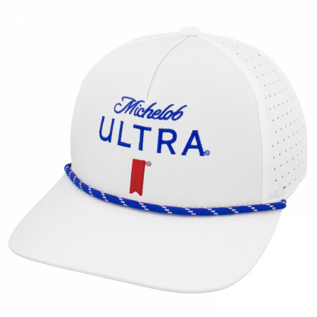 Michelob Ultra Logo White Colorway Rope Golf Club Hat