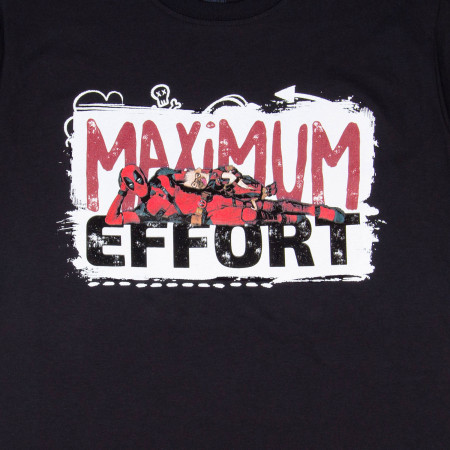 Deadpool Maximum Effort with Dogpool T-Shirt