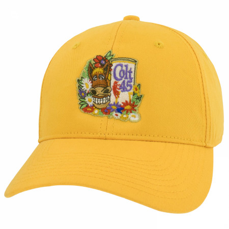 Colt 45 Spicoli Vintage Embroidered Florals Adjustable Hat