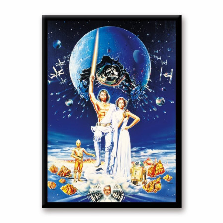 Star Wars Retro Luke and Leia Poster Magnet