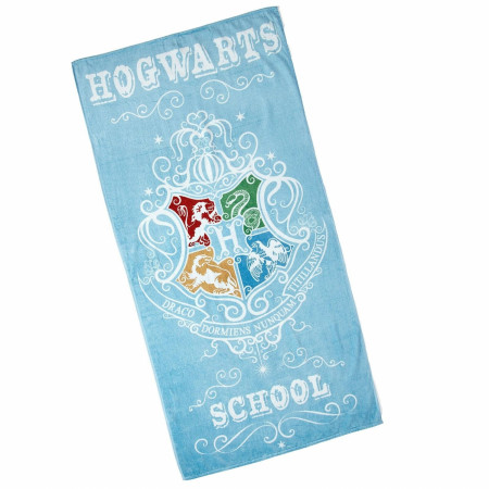 Harry Potter Hogwarts School Beach Towel