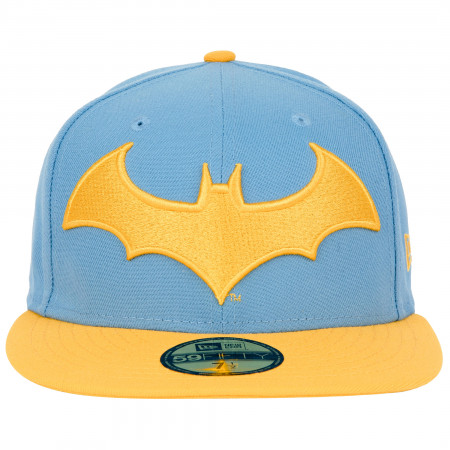 Batman Hush Blue and Yellow Colorway New Era 59Fifty Fitted Hat