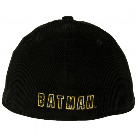 Batman 1989 Logo Corduroy Low Profile New Era 59Fifty Fitted Hat