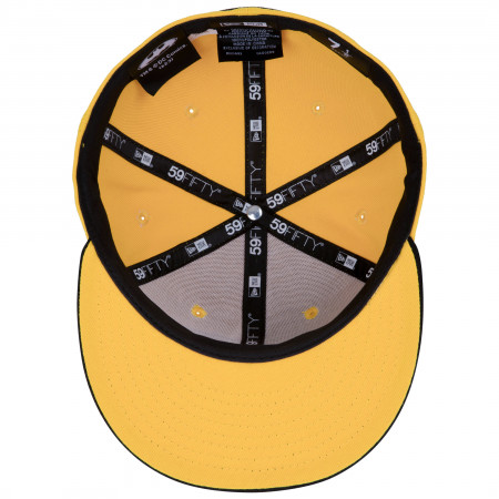 Batman Logo Yellow Colorway New Era 59Fifty Fitted Hat