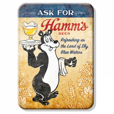 Hamm's Beer Refreshing Retro Magnet