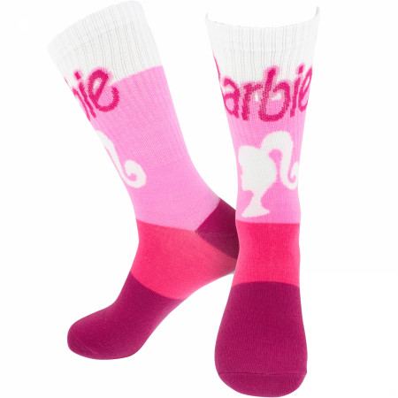 Barbie Silhouette Logo Crew Socks