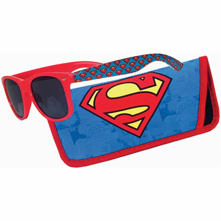 Superman Logo Sunglasses with Pouch