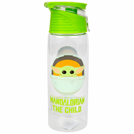 Star Wars The Mandalorian Grogu Flip-Top Water Bottle