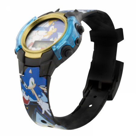 Sonic the Hedgehog Boy's Flashing LCD Watch with Plastic Strap