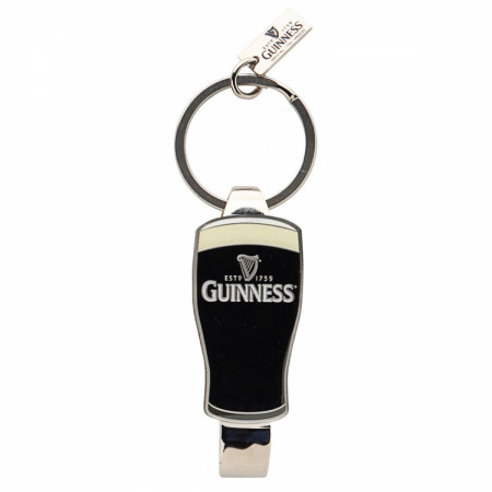 Guinness Est 1759 Pint Glass Bottle Opener Keychain