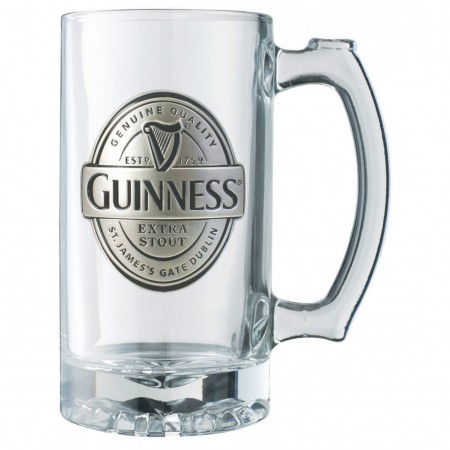Guinness Label Tankard Pewter Logo Mug