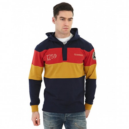 Guinness Striped Rugby Hoodie