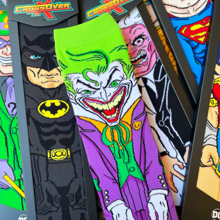 The Joker Clown Prince of Crime Crossover Crew Socks