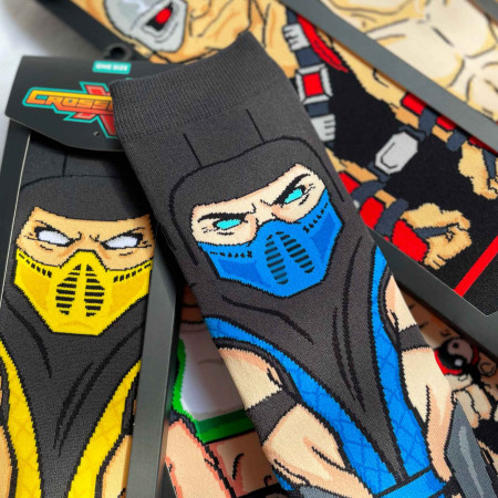 Mortal Kombat Sub-Zero Crossover Crew Socks