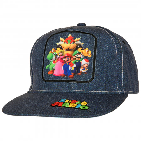 Super Mario Bros. Cast Denim Youth Hat