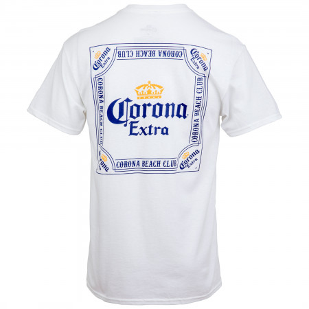Corona Extra Beach Club Front and Back Print T-Shirt
