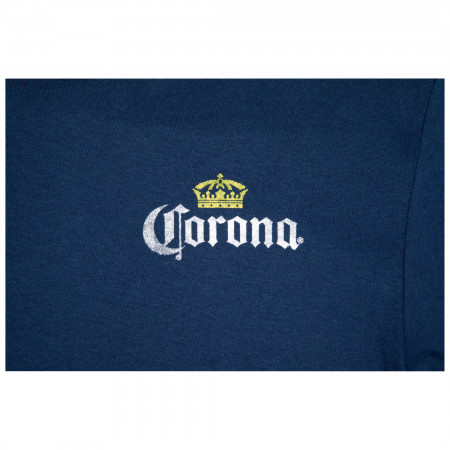 Corona Extra Label Ocean Colorway Front and Back Print T-Shirt