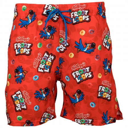 Froot Loops Cereal 6" Inseam Lined Swim Trunks