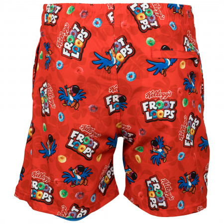 Froot Loops Cereal 6" Inseam Lined Swim Trunks