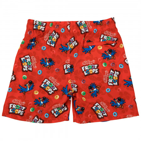 Froot Loops Cereal 6" Inseam Lined Swim Trunks