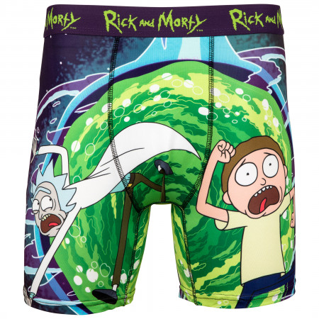 Rick and Morty Chased Out The Portal Boxer Briefs