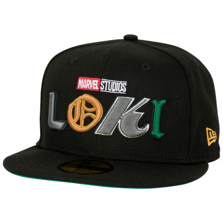 Loki Marvel Studios Logo New Era 59Fifty Fitted Hat