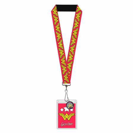 Wonder Woman Logos Lanyard