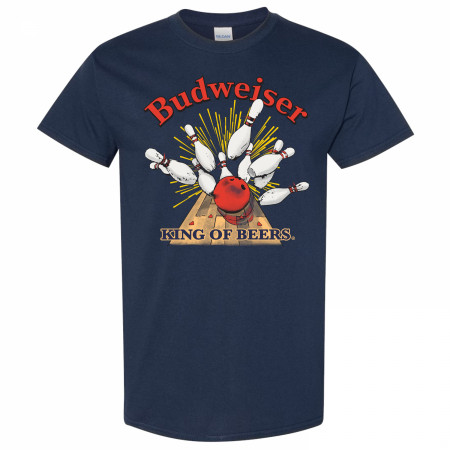 Budweiser Bowling Strike Navy Colorway T-Shirt