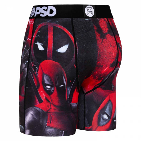 Deadpool Black and Red Collage PSD Boxer Briefs