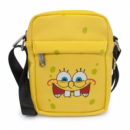 SpongeBob SquarePants Face Biting Lip Expression Crossbody Bag