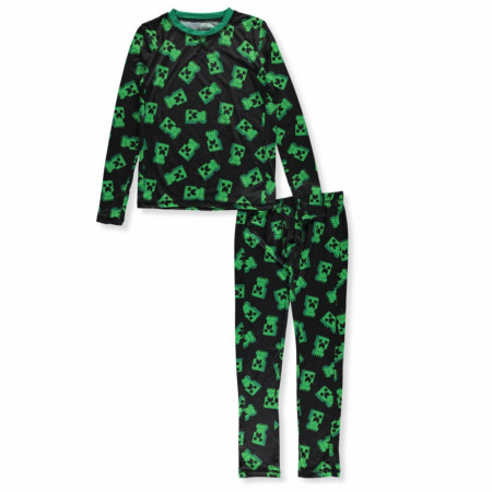 Minecraft Creepers All Around 2-Piece Boy's Pajama Set