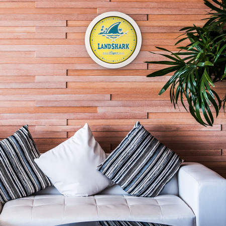 LandShark Logo Yellow Wall Clock