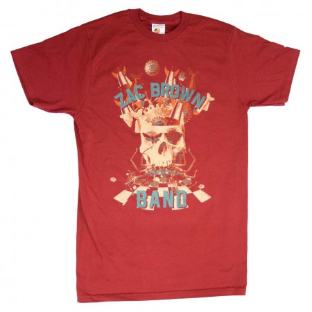 Zac Brown Band Skull Collage Soft T-Shirt