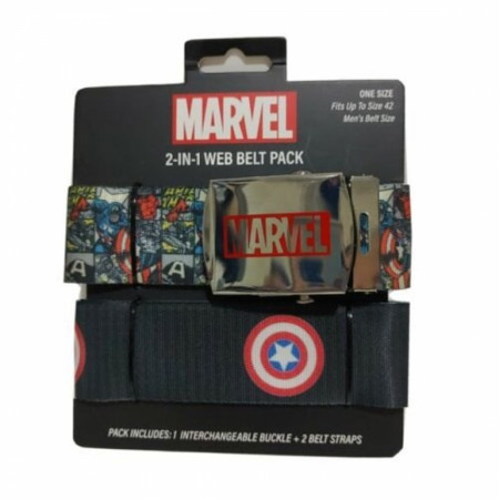 Captain America Marvel Retro Logo 2-in-1 Web Belt Pack