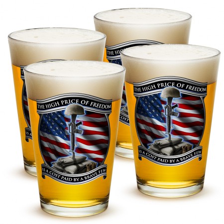 High Price Of Freedom Patriotic Beer Pints
