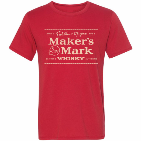Maker's Mark Whiskey Signature Label T-Shirt
