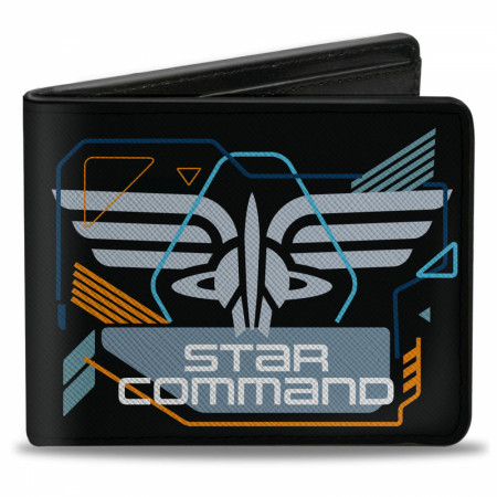 Lightyear Star Command Wings w/ Text Logo Bi-Fold Wallet