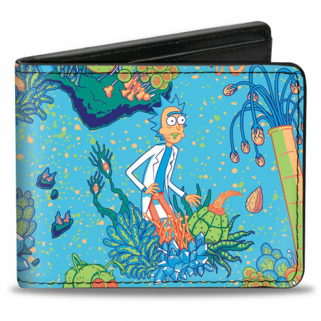 Rick and Morty Botanical Garden Collage Wallet