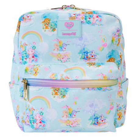 Care Bears Clouds All Over Print Square Mini Backpack By Loungefly
