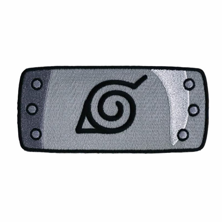 Naruto Shippuden Konohagakure Symbol Headband Iron On Patch